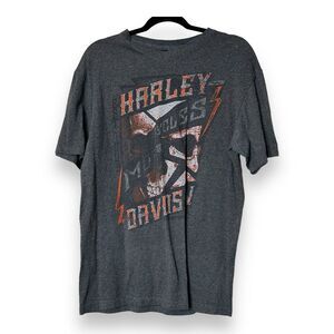 Harley Davidson Paris Texas T-shirt Men's Size L Short Sleeve Black Biker Built